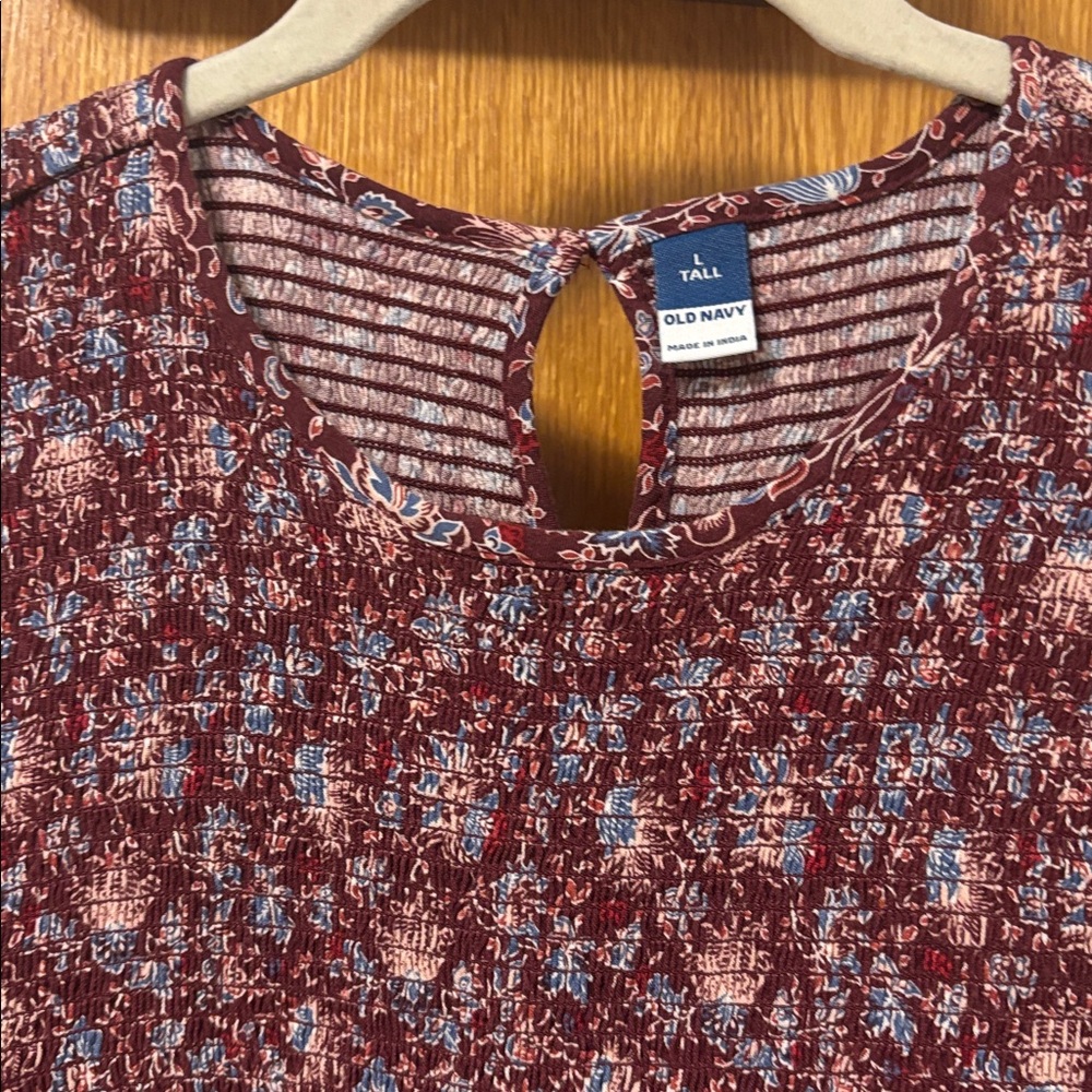 Old Navy Lg Tall Floral Long Sleeve Dress - Picture 2 of 2